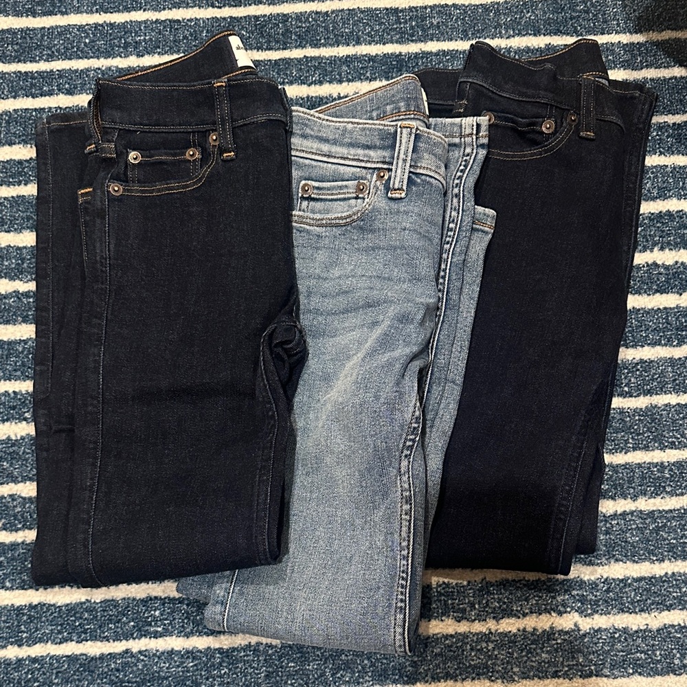 Abercrombie Kids Dark and Light Wash Jeans